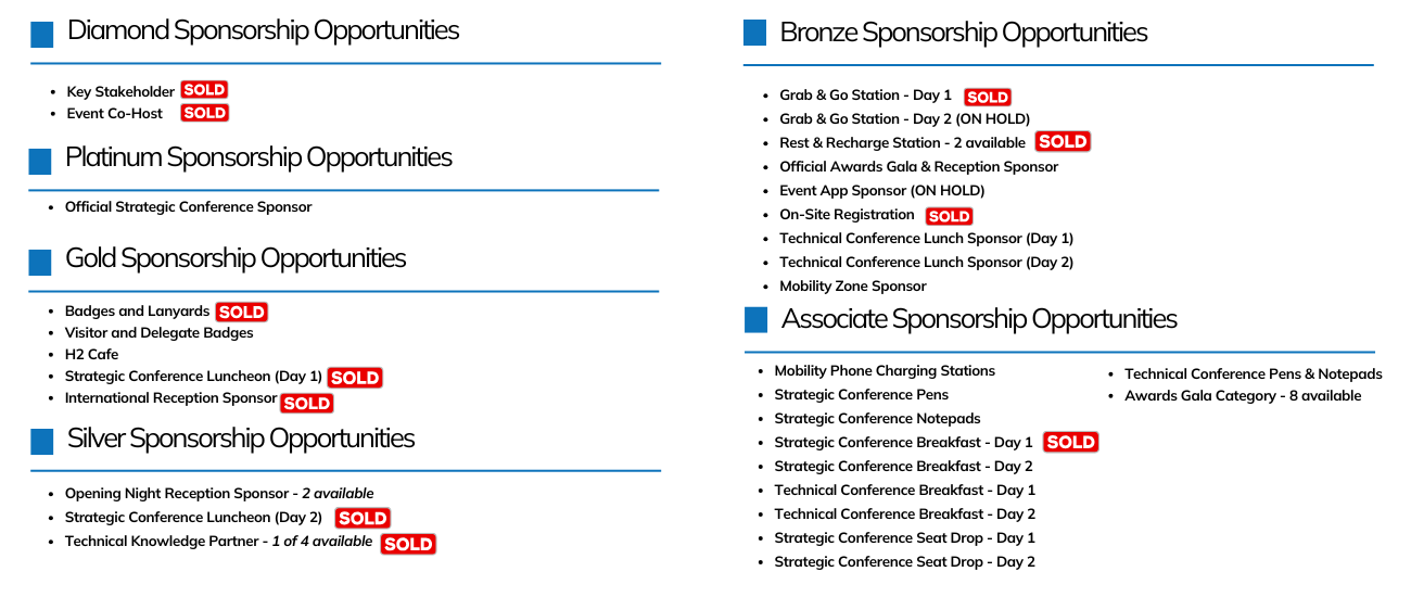 2025 Sponsorship Opportunities